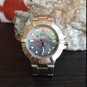 Wenger Swiss military watch, mother of pearl face